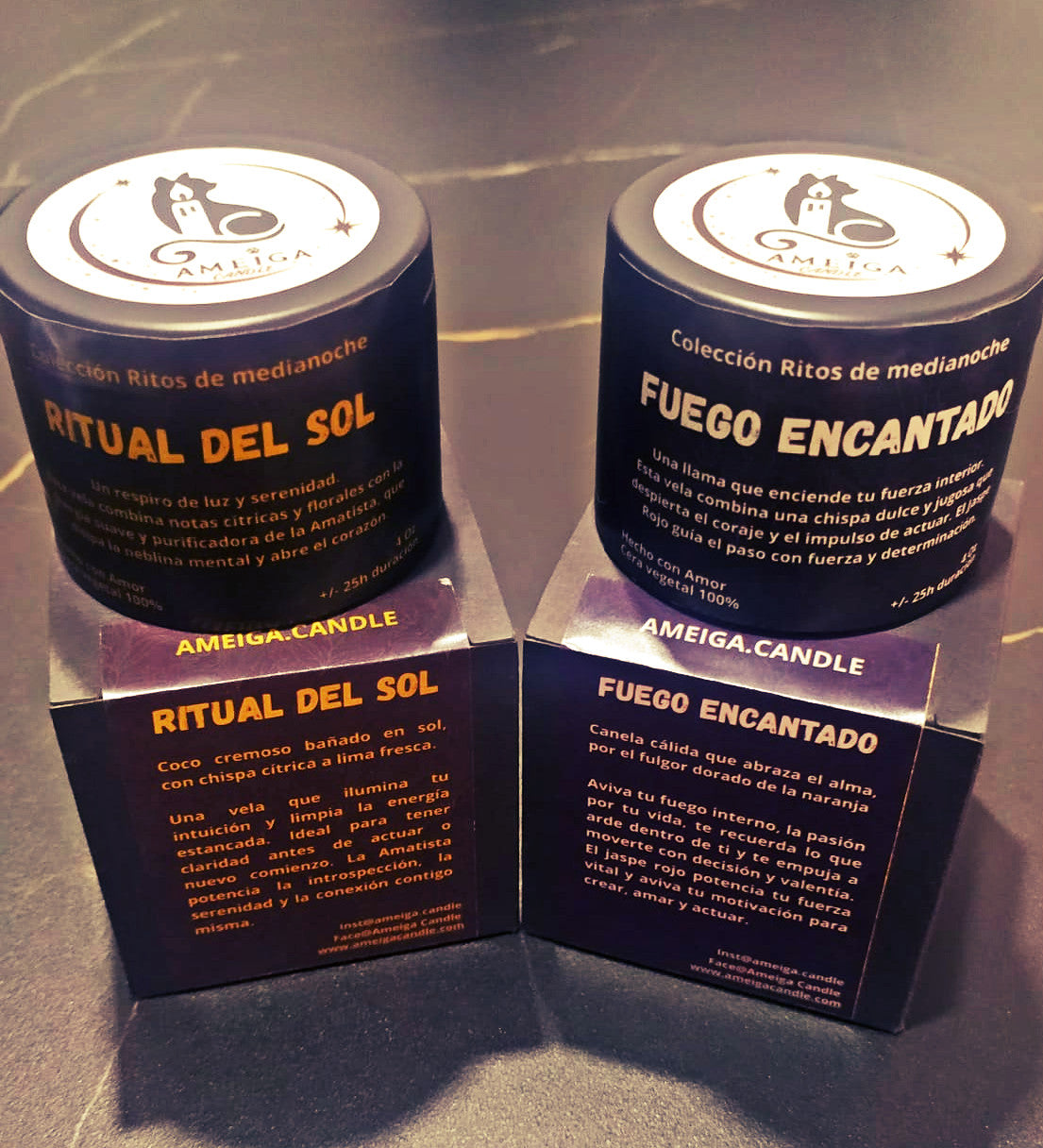 🌑 Ritos de Medianoche – Velas rituales artesanales