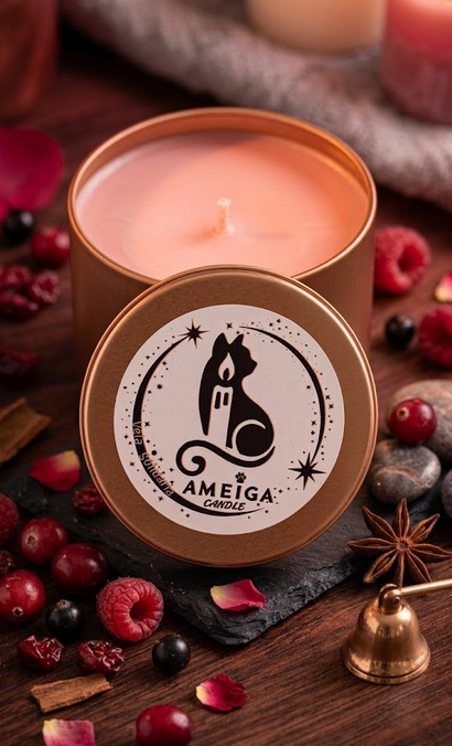 🍓 Vela de Intención Solidaria: Frutos Rojos